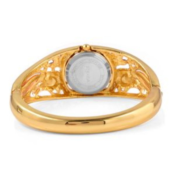 AUSTRIAN CRYSTAL Goldtone Bangle Watch - Picture 4 of 4